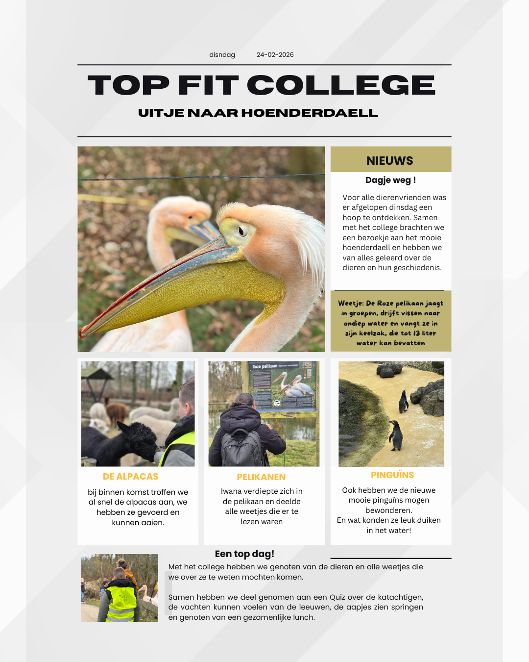 Uitje naar Hoenderdaell, een dag vol dieren plezier